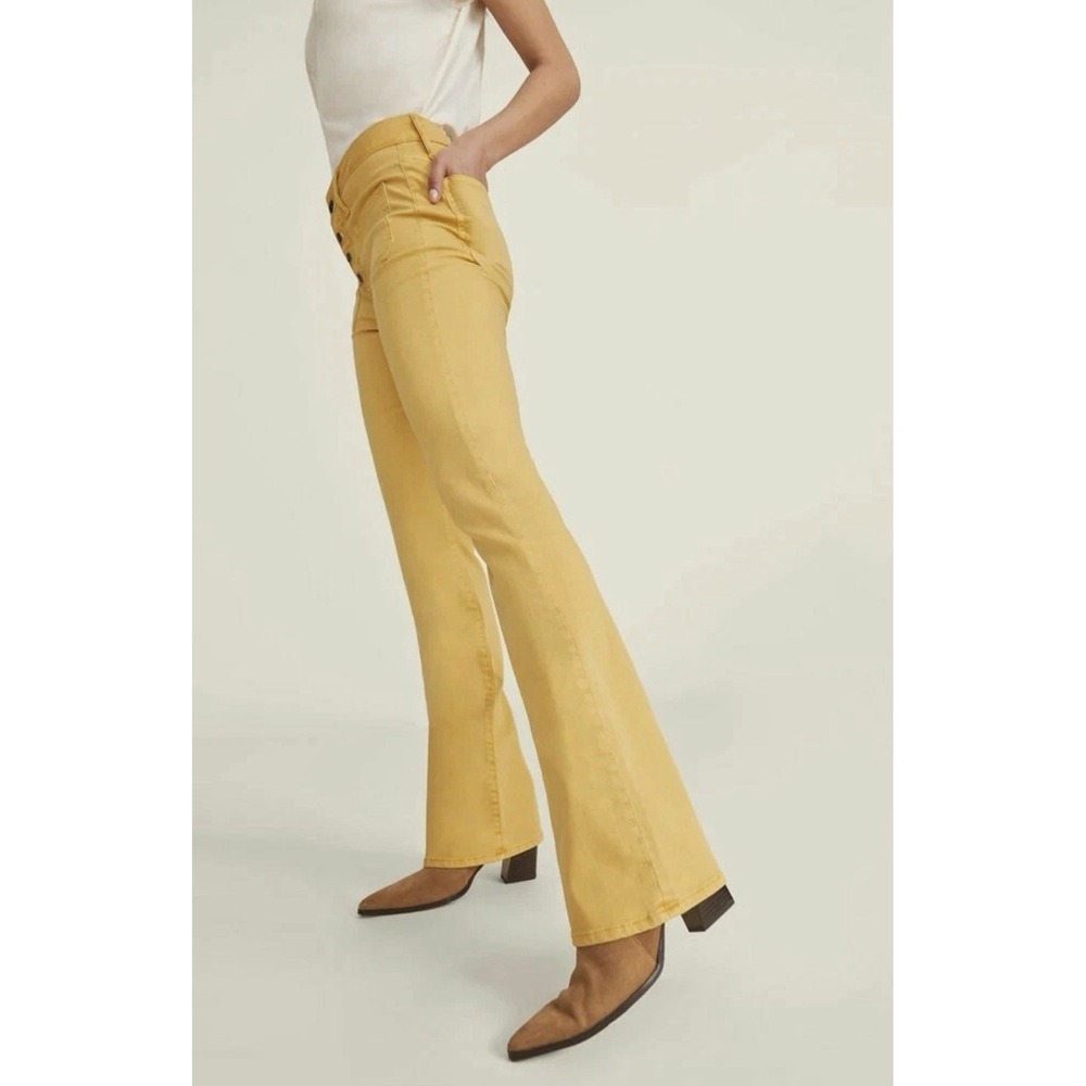 Warp + Weft Philadelphia Slim Boot Cut jean, Yellow/Helios, Sz 10/30 - Capsule